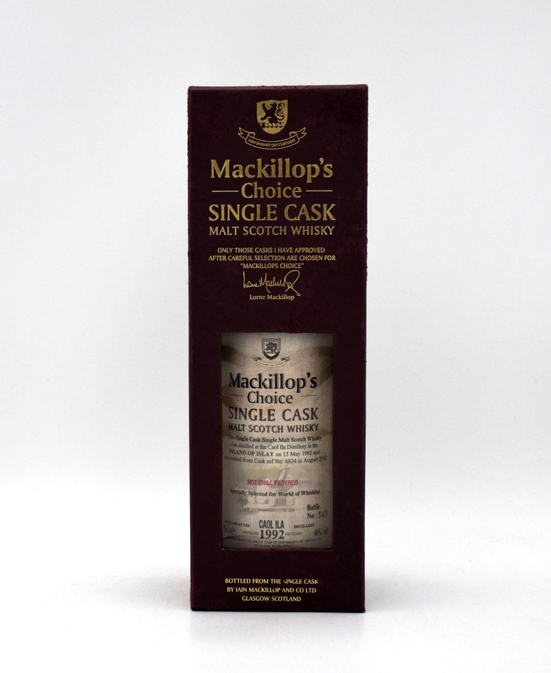 Mackillop's Choice Single Cask 'Caol Ila' Single Malt Scotch (Distilled in 1992)