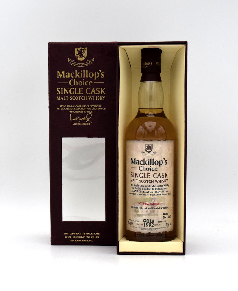 Mackillop's Choice Single Cask 'Caol Ila' Single Malt Scotch (Distilled in 1992)