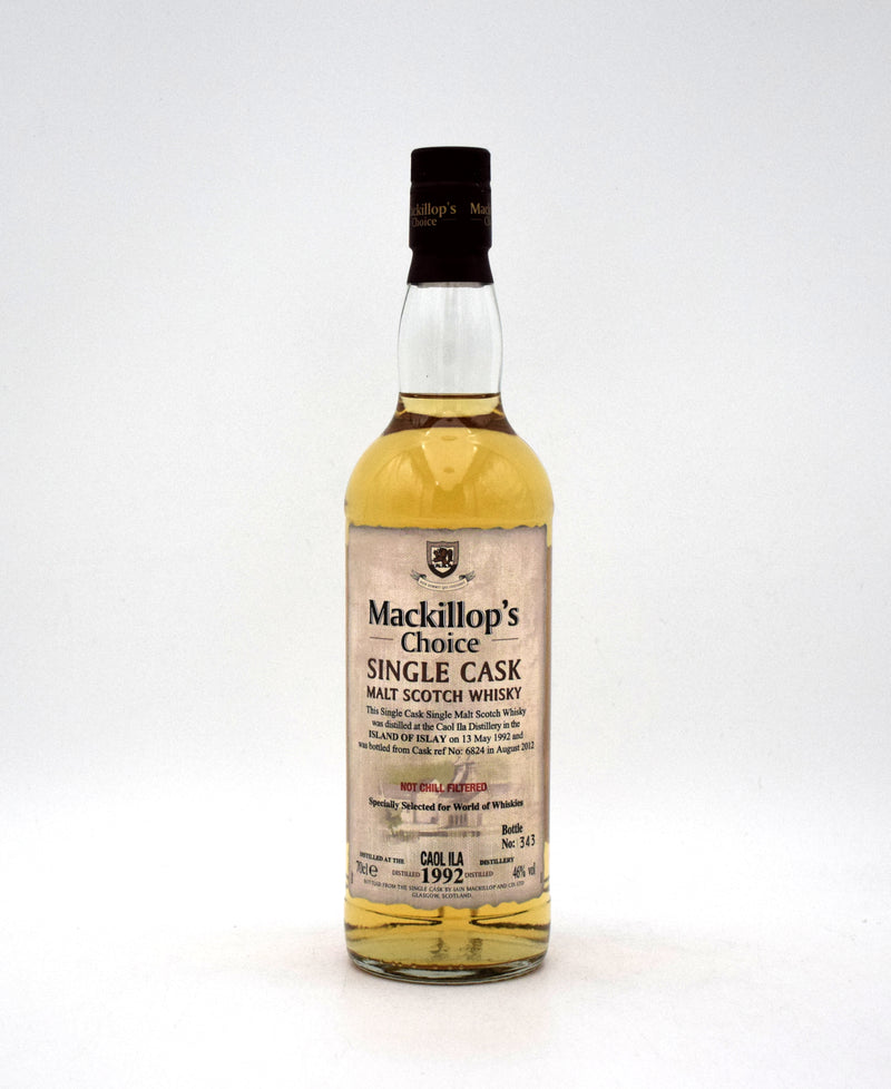 Mackillop's Choice Single Cask 'Caol Ila' Single Malt Scotch (Distilled in 1992)