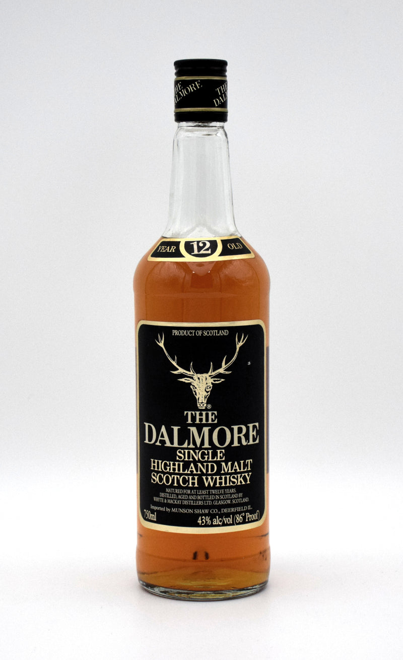 Dalmore 12 Year Highland Single Malt Scotch (1980's release)