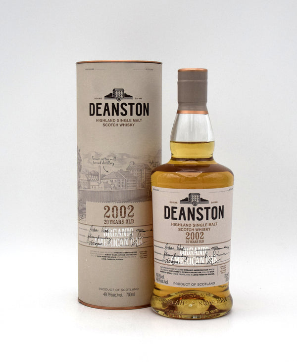 Deanston 'Organic American Oak' 20 Year Single Malt Scotch (2002 Release)