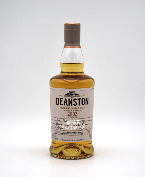 Deanston 'Organic American Oak' 20 Year Single Malt Scotch (2002 Release)