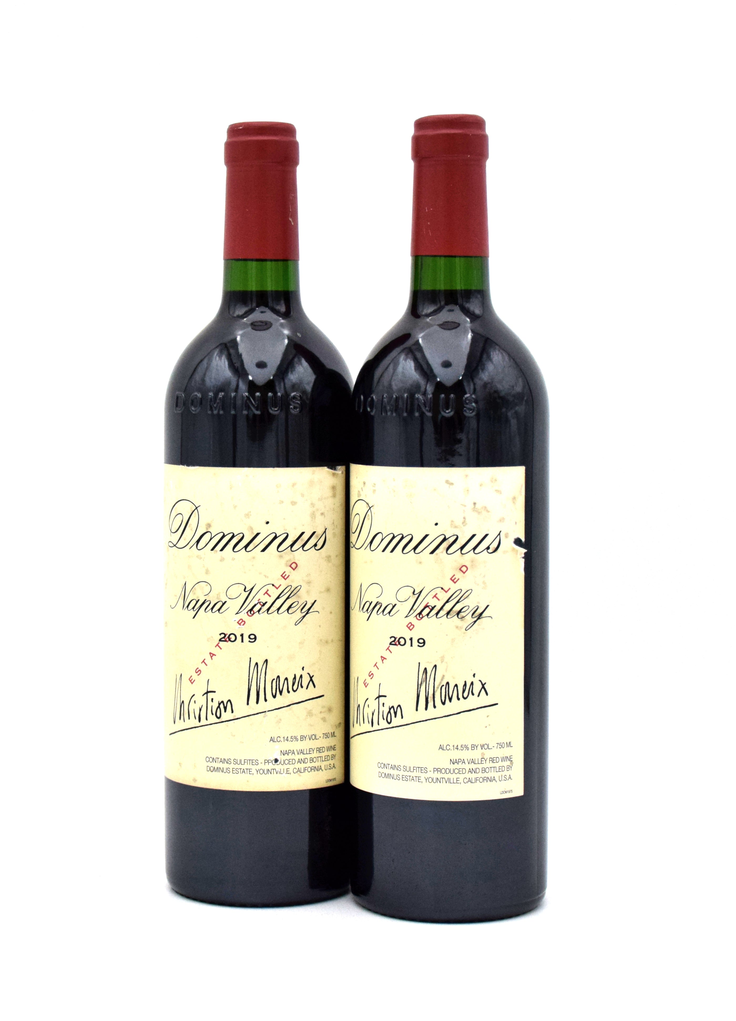 Dominus Label 2019 Dominus Estate Christian Moueix (Very Slightly Damaged Labels ...