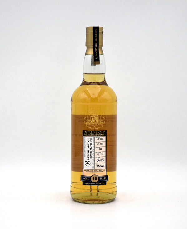 Duncan Taylor 'Dimensions' 10 Year Single Malt Scotch (Bruichladdich, 2002 Release)