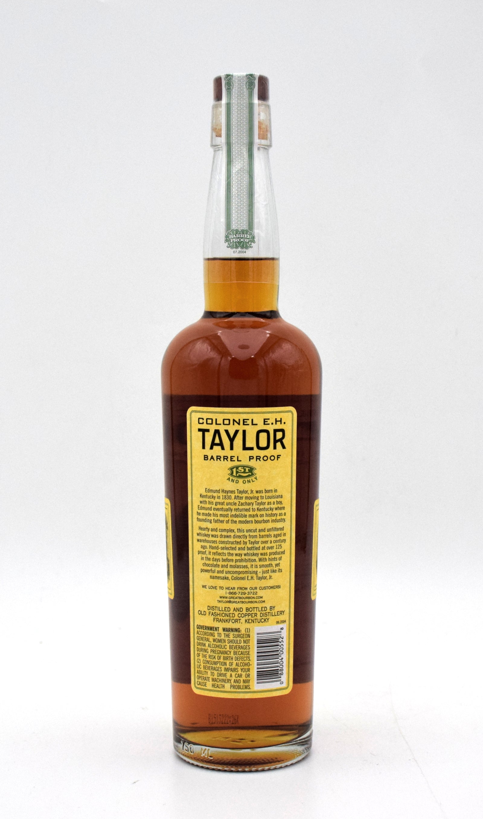 Colonel E.H. Taylor Barrel Proof Bourbon - 127.2 Proof (Batch 4