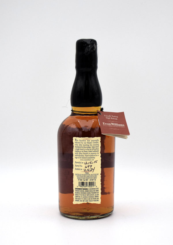 Evan Williams Single Barrel Vintage Bourbon (2015 Release)