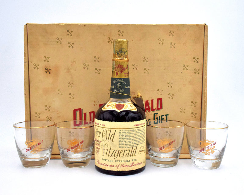 Very Old Fitzgerald 'Foursome Gift Set' 'Bottled in Bond' 8 Year Bourbon (1958 Vintage)