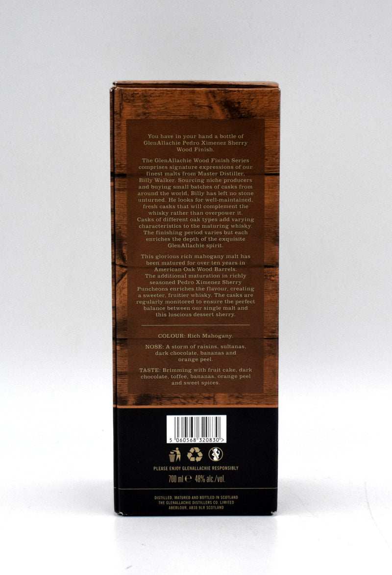 GlenAllachie 12 Year Pedro Ximenez Sherry Wood Finish Single Malt Scotch