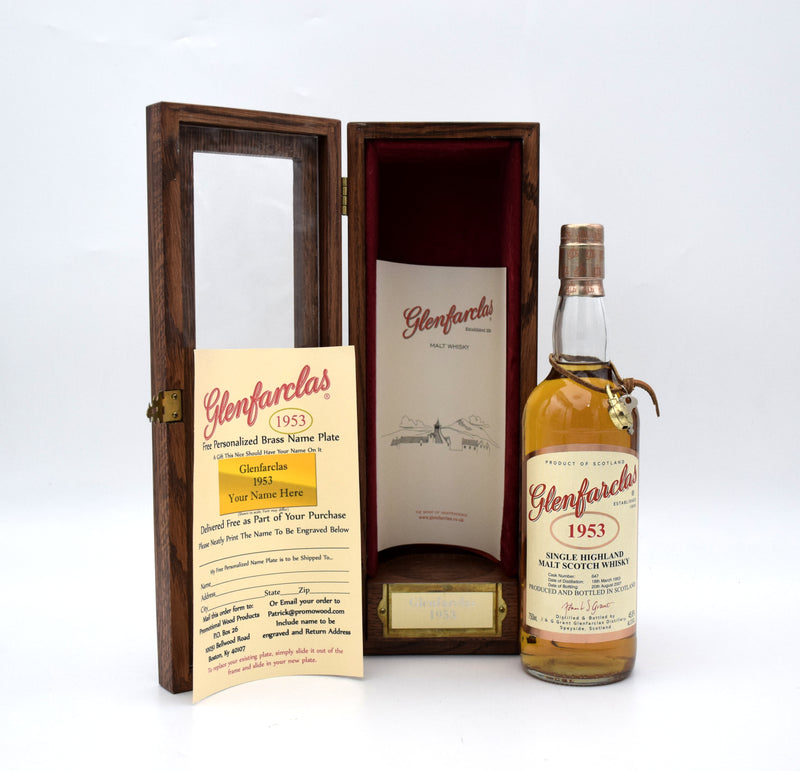 Glenfarclas 1953 Cask No. 647 Single Malt Scotch