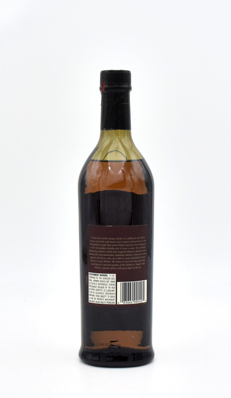 Glenfiddich Solera 15 Year Scotch Whisky (Older Bottling - No Tube)