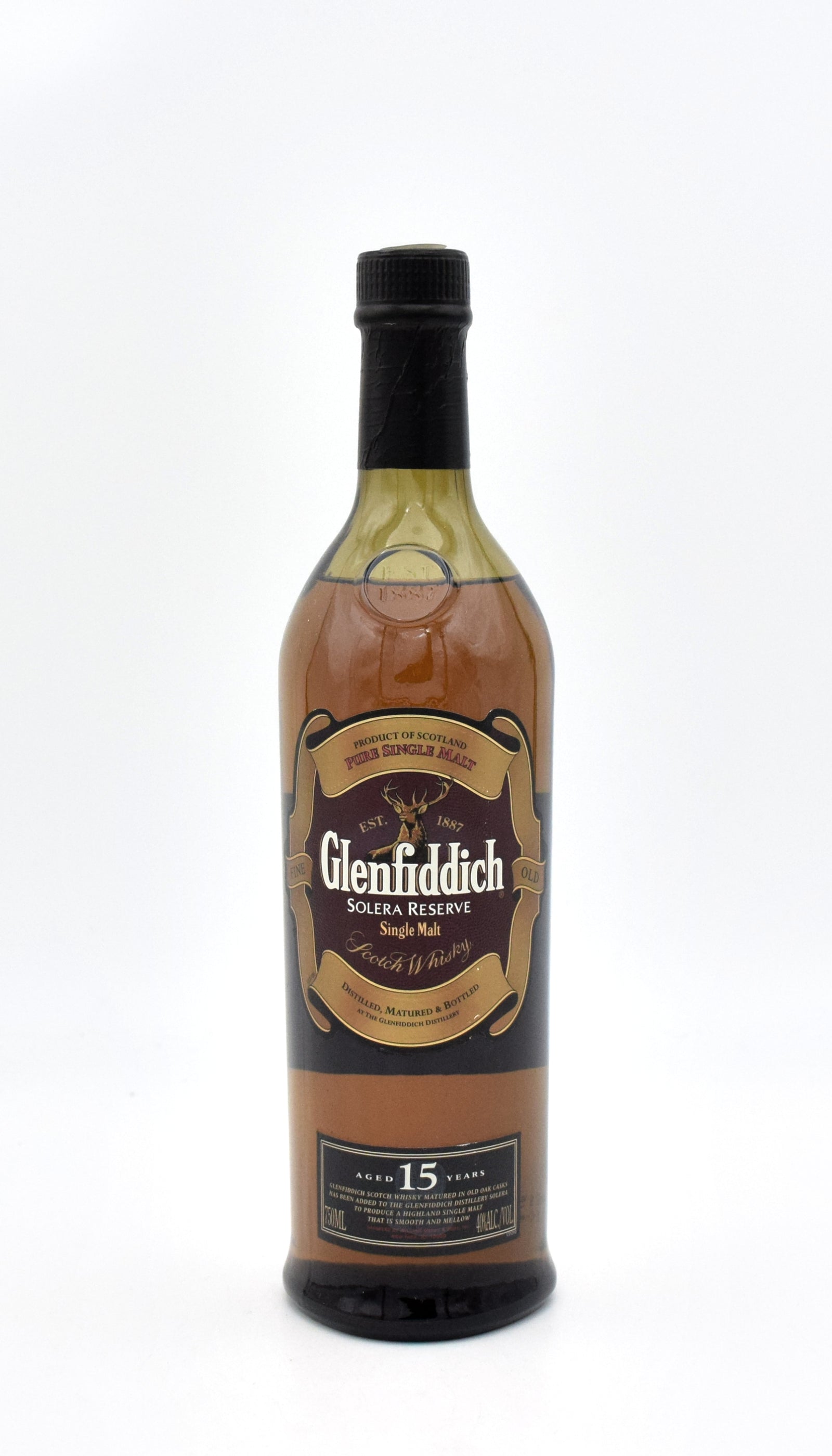 Glenfiddich Solera 15 Year Scotch Whisky (Older Bottling - No Tube
