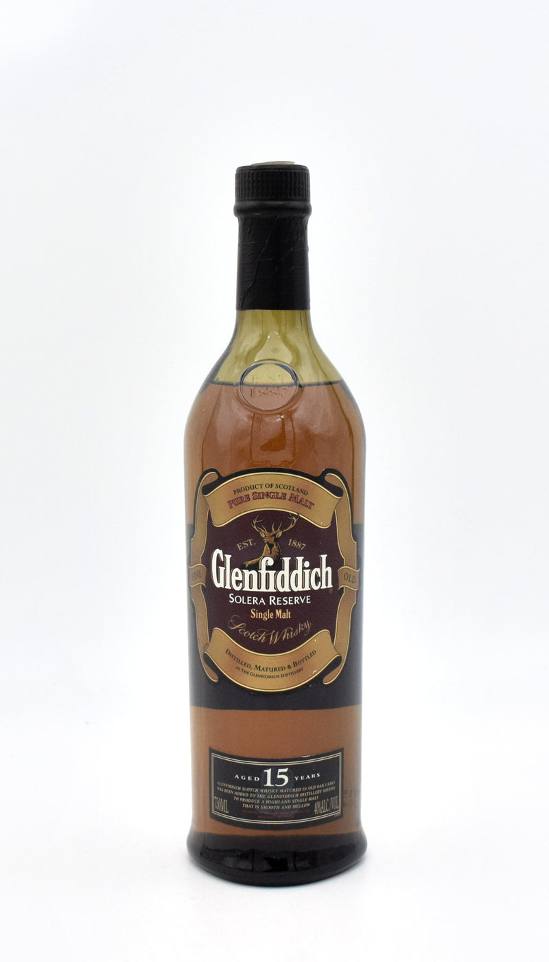 Glenfiddich Solera 15 Year Scotch Whisky (Older Bottling - No Tube)