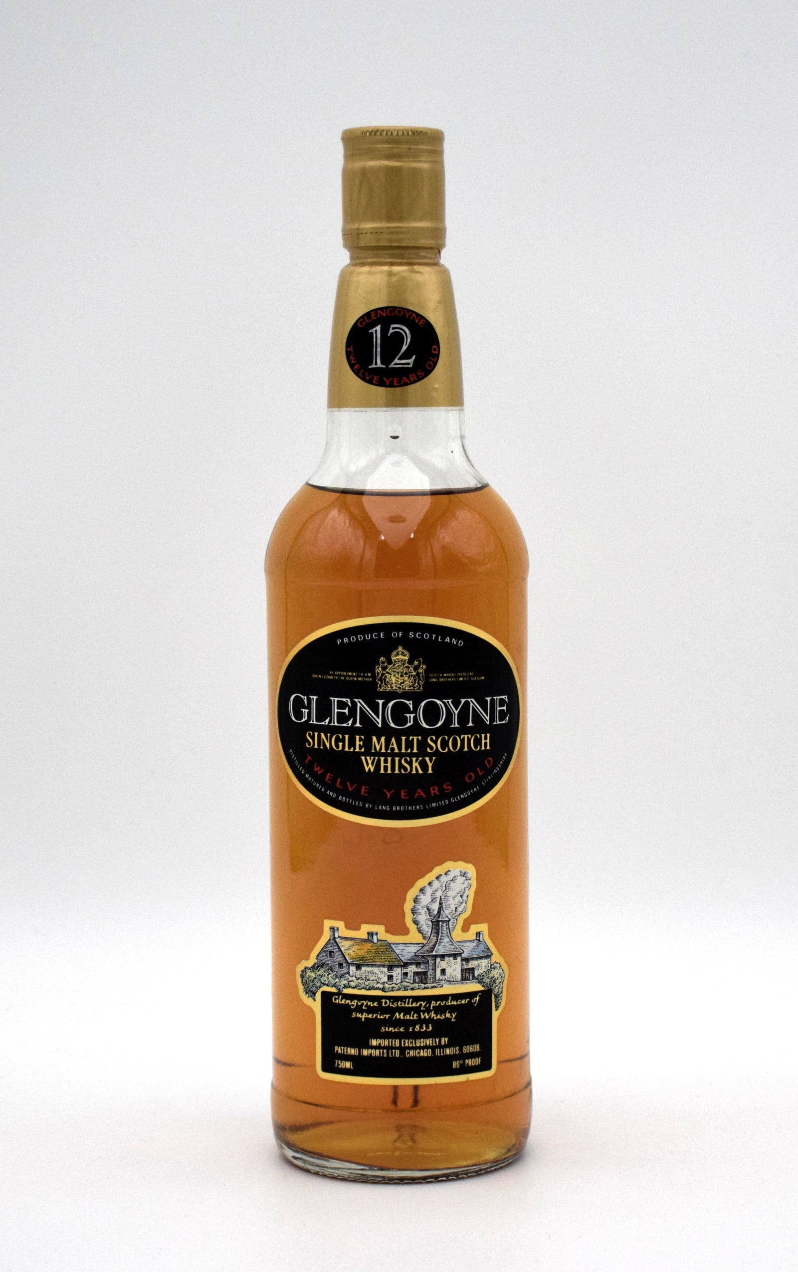 Glengoyne 12 Year Single Malt Scotch (1980's Bottling) – FineLiquors
