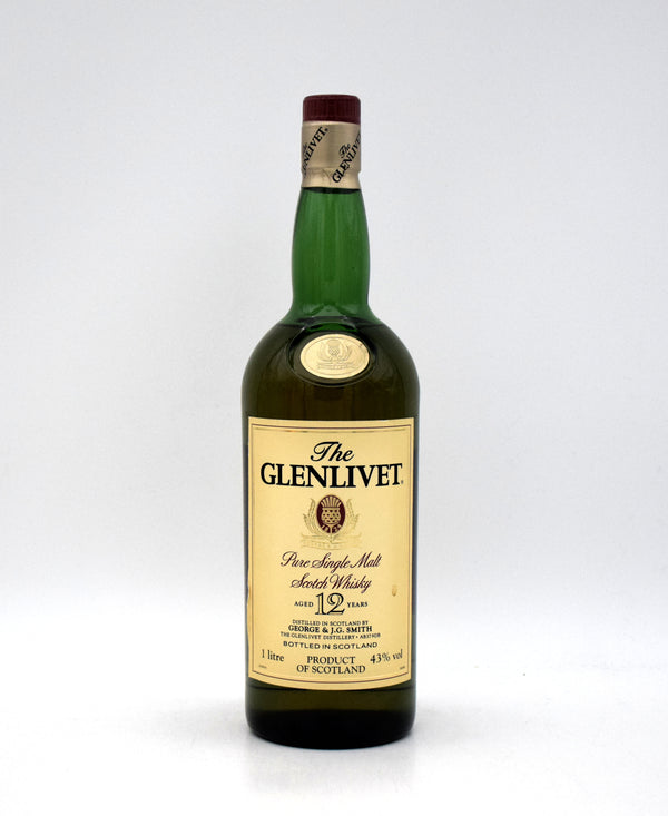 Glenlivet 12 Year Pure Single Malt Scotch (Older Bottling, 1L)