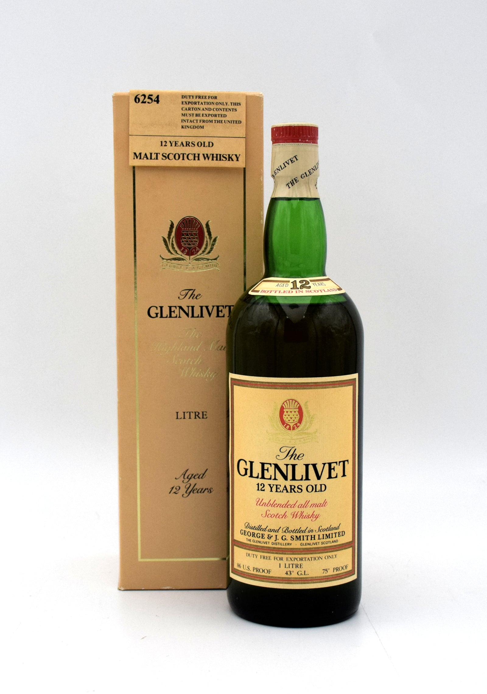 【古酒】未開栓　The GLENLIVET 12years 　⑥ 12 Years Speyside Single Malt Scotch Whisky - The Glenlivet US