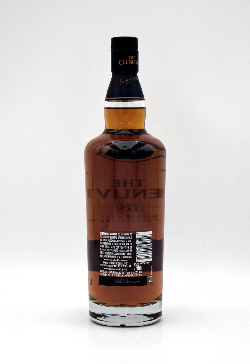 Glenlivet 18 Year Single Malt Scotch