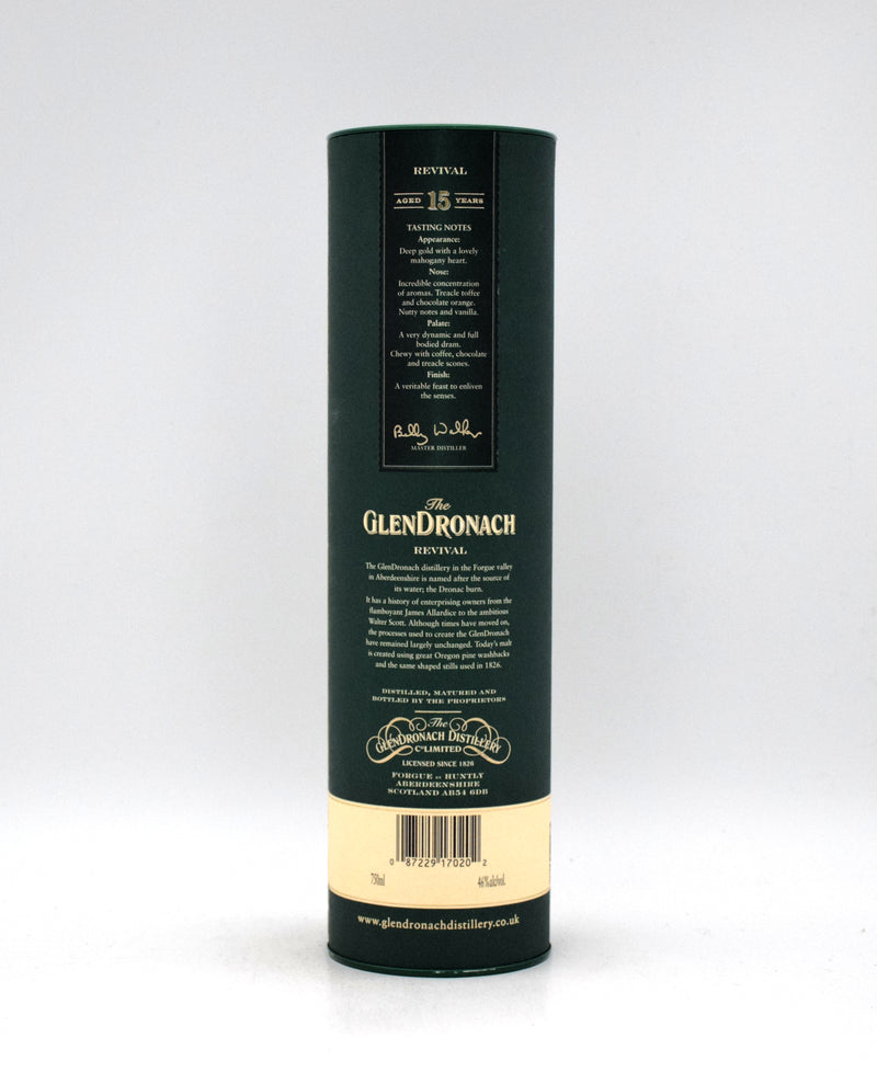 Glendronach 'Revival' 15 Year Single Malt Scotch