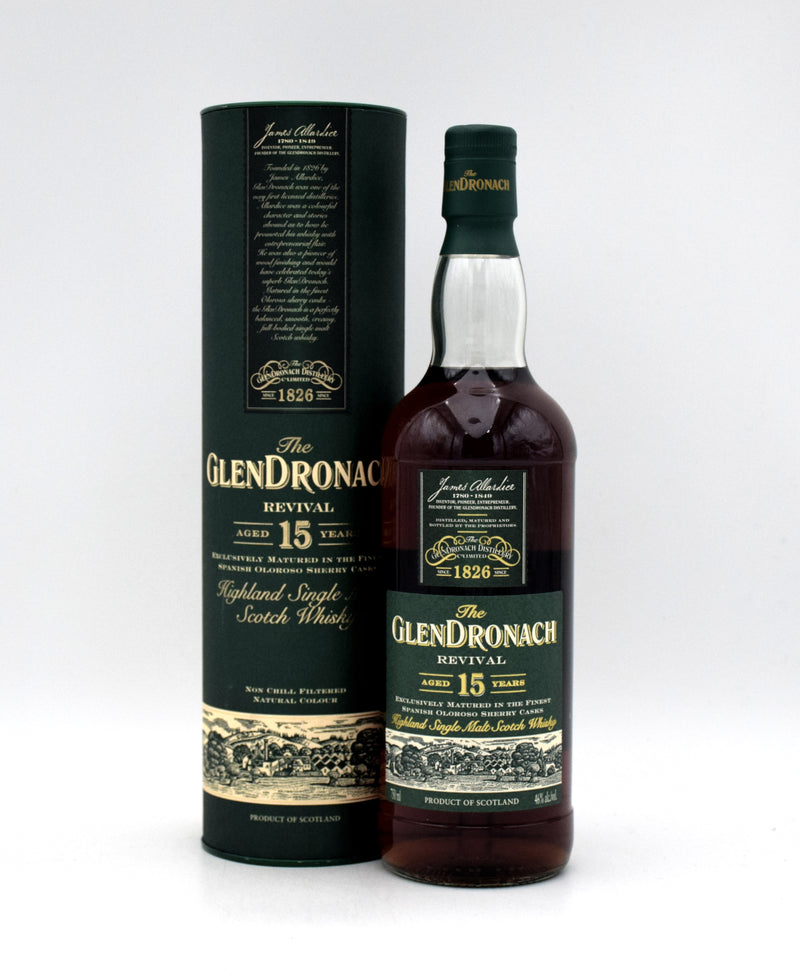 Glendronach 'Revival' 15 Year Single Malt Scotch