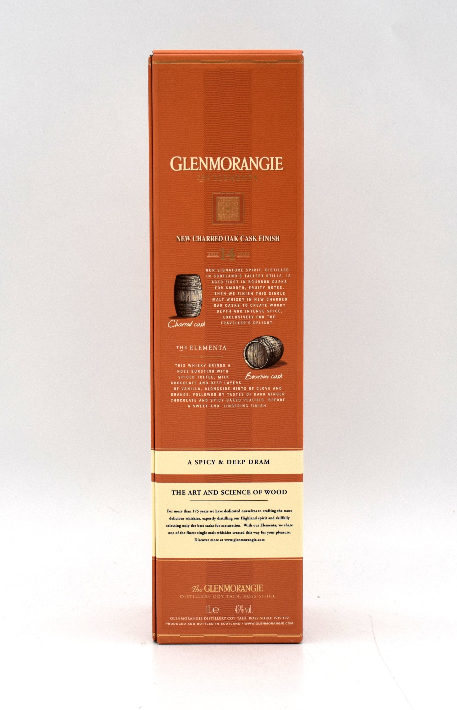 Glenmorangie 'The Elementa' Charred Oak Cask Finish 14 Year Single