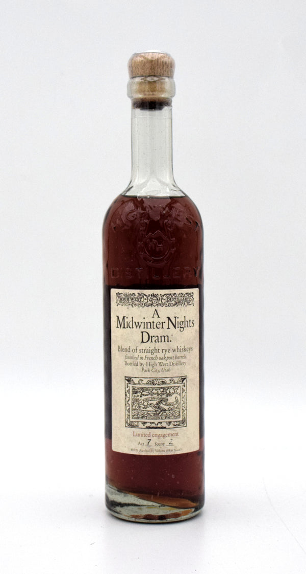 High West A Midwinter Nights Dram Rye Whiskey Act 7 Scene 2