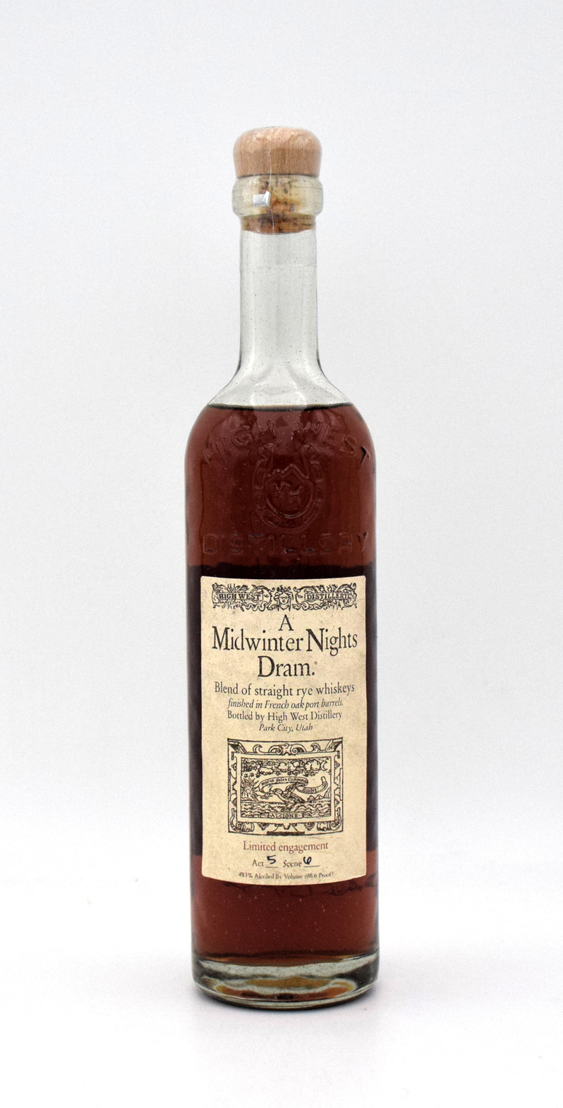 High West A Midwinter Nights Dram Rye Whiskey Act 5 Scene 6