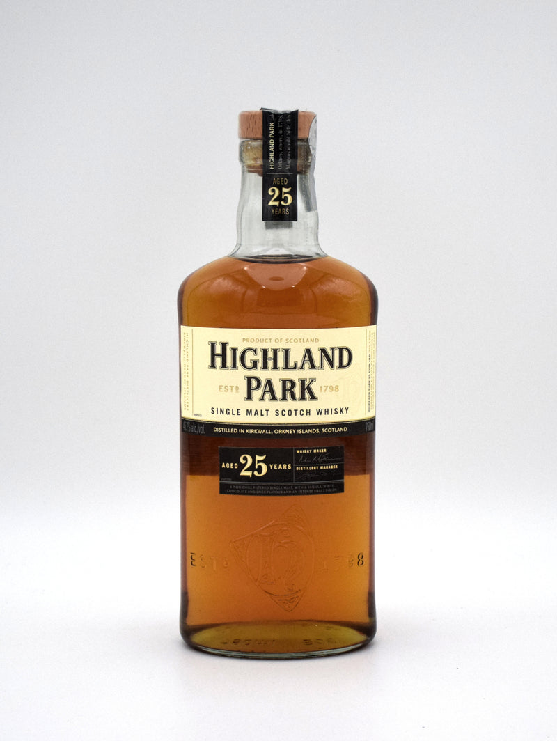 Highland Park 25 Year Single Malt Scotch