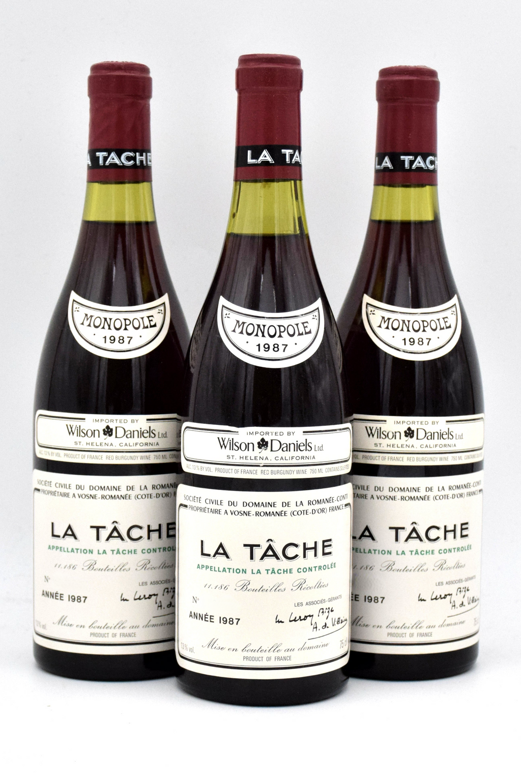 DRC LA TÂCHE 1987 1987 Domaine de la Romanee-Conti La Tache Grand Cru Monopole
