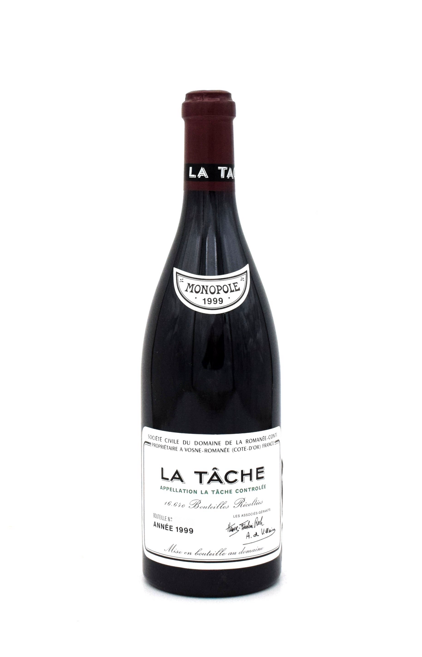 LA TÂCHE 1999 グランクリュ ワイン DRC 空瓶 LA TÂCHE 1999 グランクリュ ワイン DRC 空瓶 - メルカリ