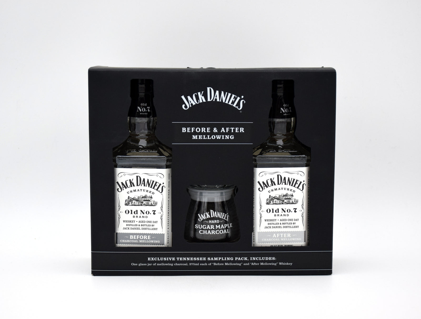 Jack Daniel's 'Old No. 7 Brand' Before and After Charcoal