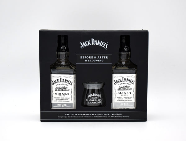 Jack Daniel's 'Old No. 7 Brand' Before and After Charcoal Mellowing Set (375ML)