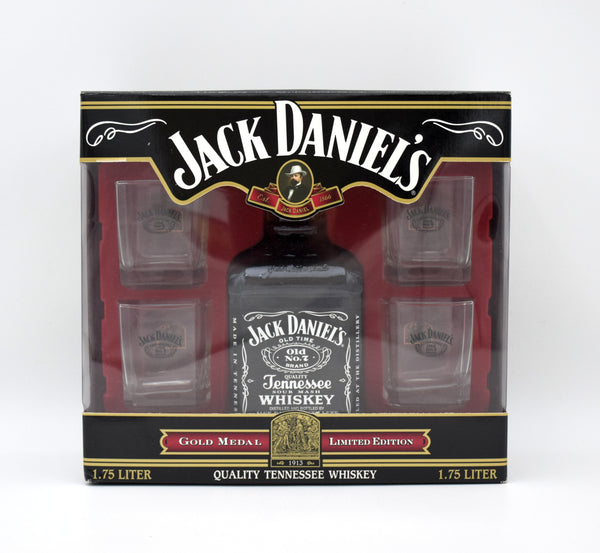 Jack Daniel's 'Gold Medal' Limited Edition Whiskey Gift Set (1.75L)