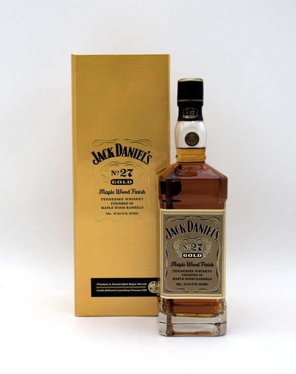 Jack Daniel's No. 27 Gold 'Maple Wood Finish' Tennessee Whiskey (With Gift Box)