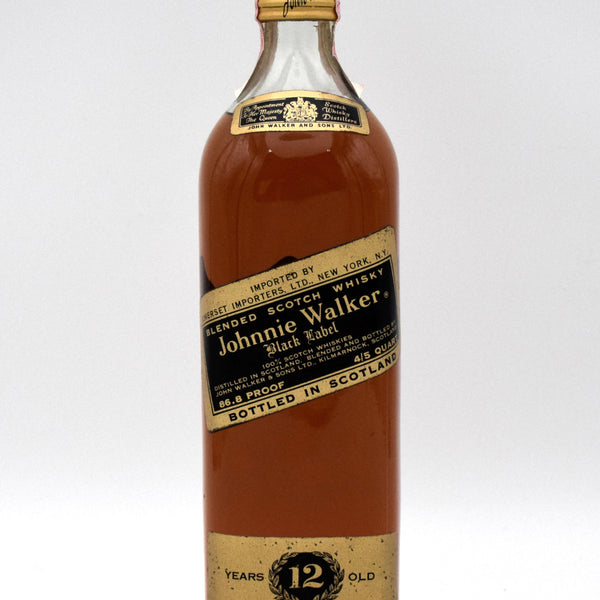 Johnnie Walker 'Black Label' 12 Year Single Malt Scotch (1970's