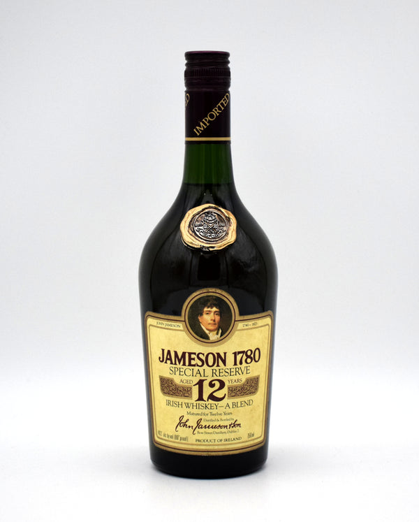 Jameson '1780 Special Reserve' 12 Year Irish Whiskey (1990's Bottling)