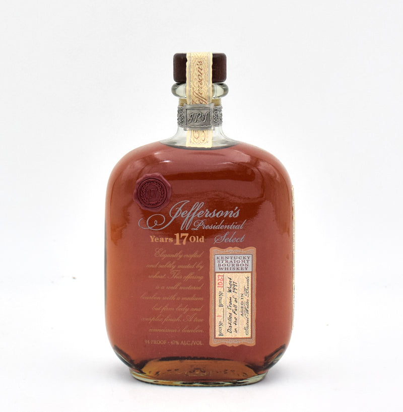 Jefferson's Presidential Select 17 Year Old Bourbon (Batch 1)