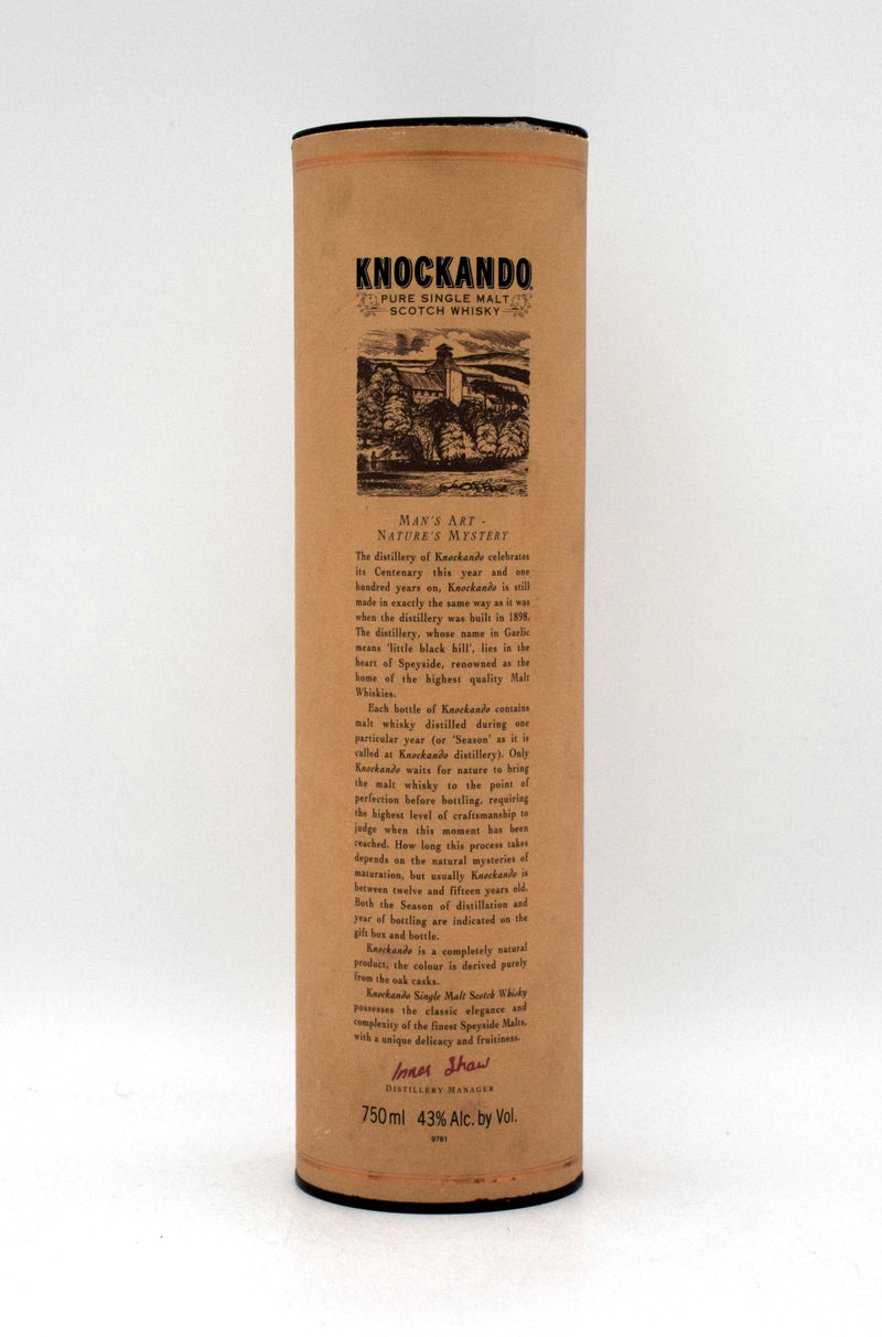 Knockando 1986 Distillery Centenary Single Malt Scotch