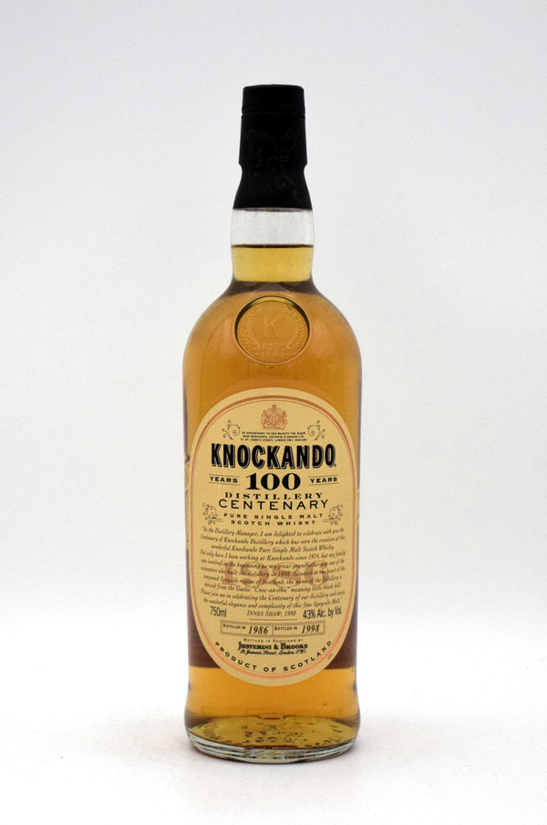 Knockando 1986 Distillery Centenary Single Malt Scotch