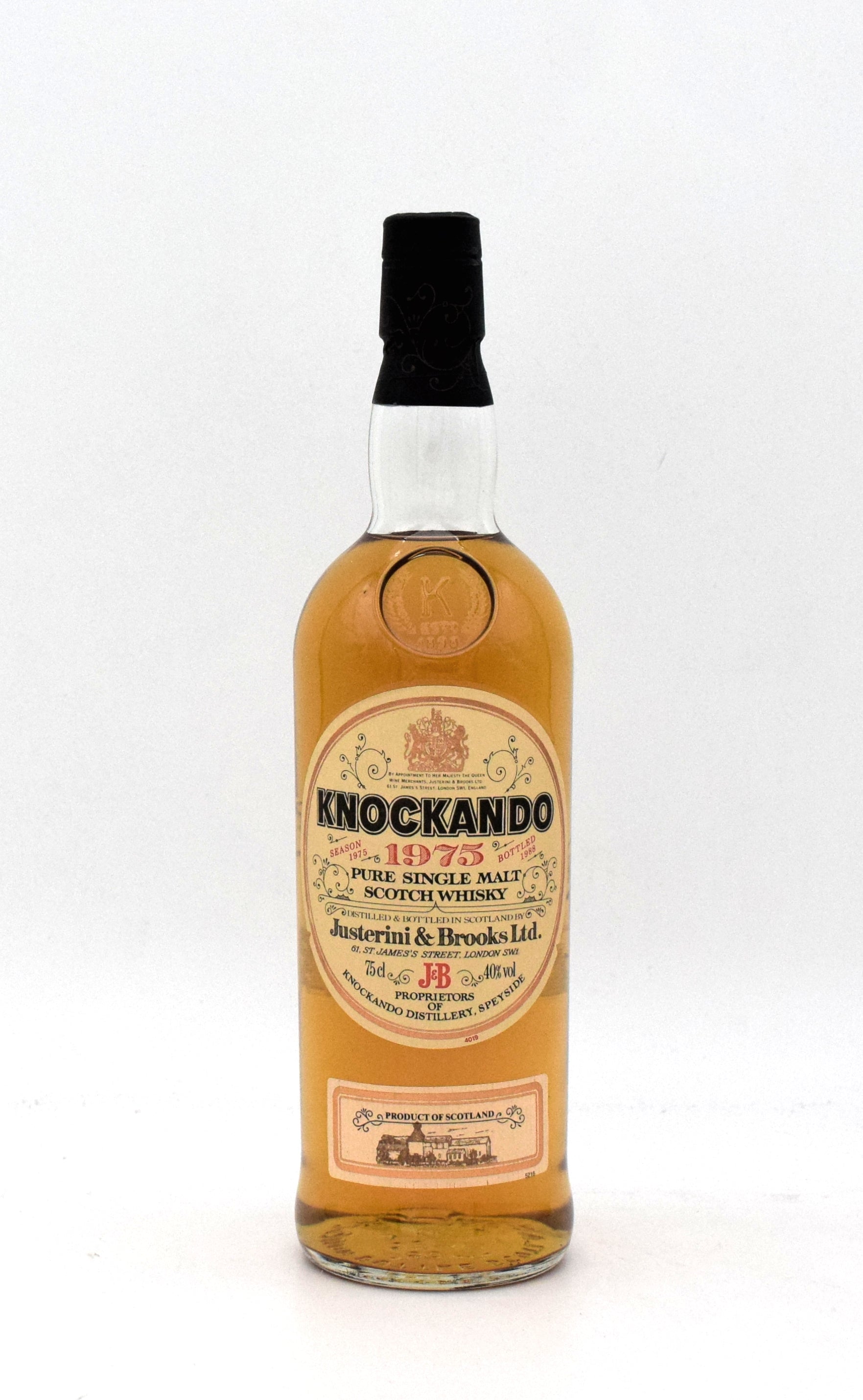 Knockando 12 Year Single Malt Scotch Whisky (1975 Release) – FineLiquors