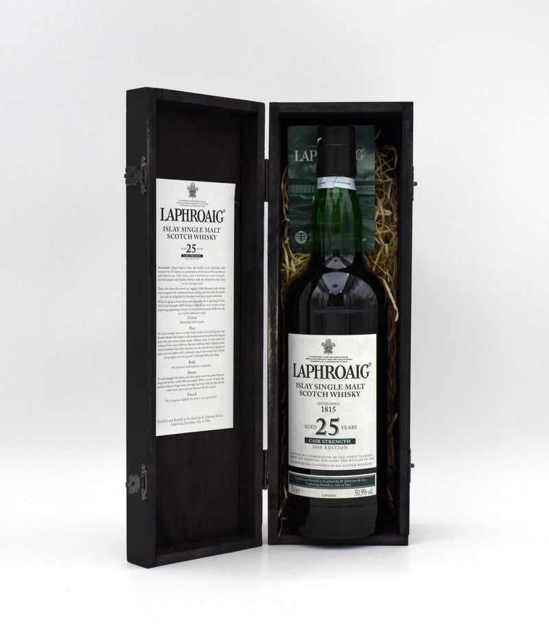 Laphroaig Cask Strength 25 Year Single Malt Scotch Whisky (2008 Release)