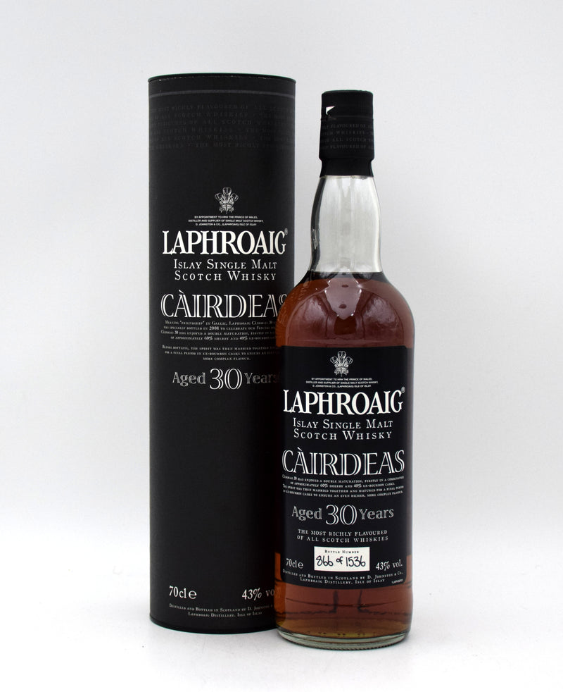 Laphroaig Cairdeas 30 Year Islay Single Malt Scotch Whisky (2008 Release)