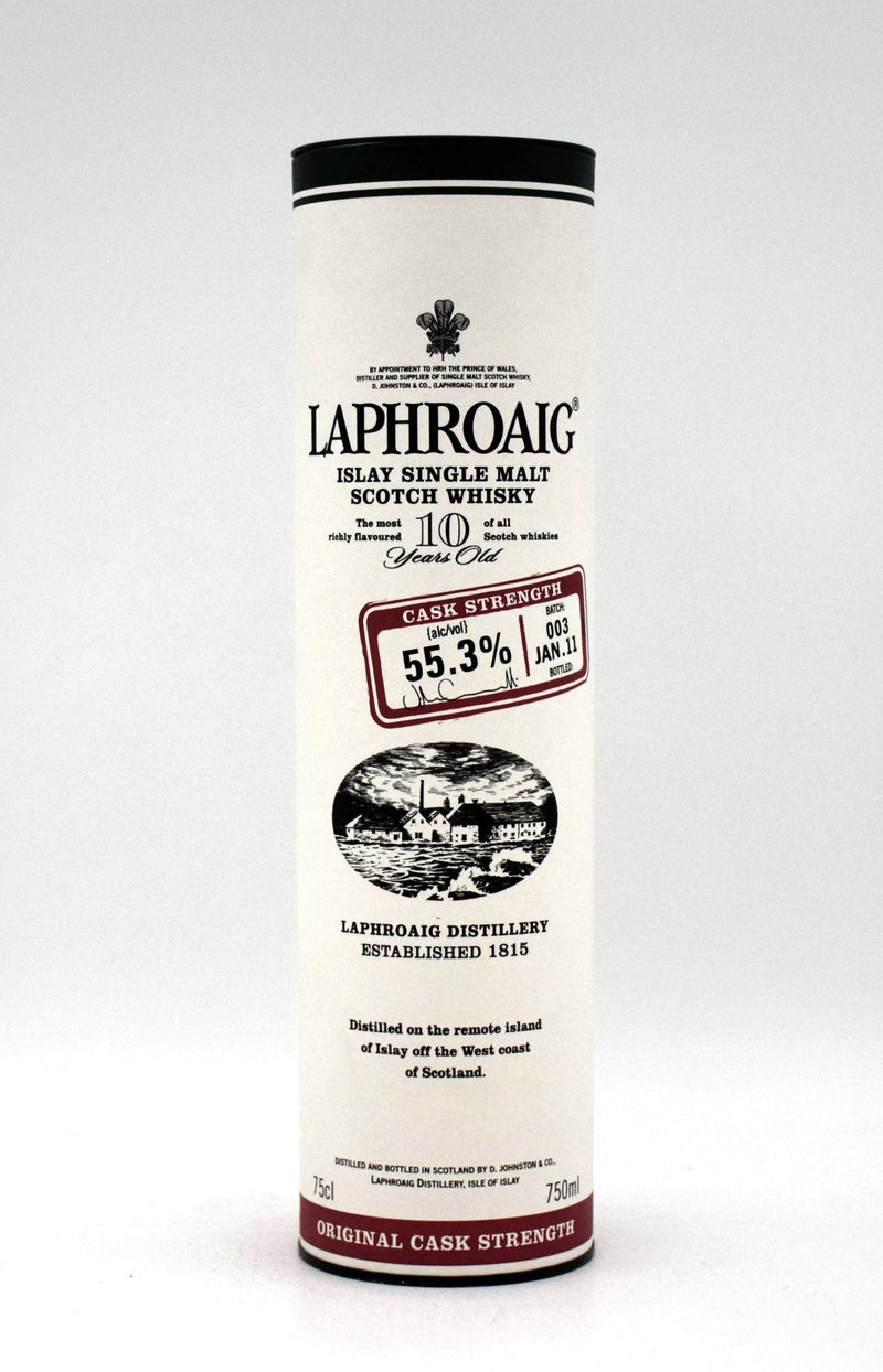 Laphroaig Original Cask Strength 10 Year Scotch Whisky (Batch 3)