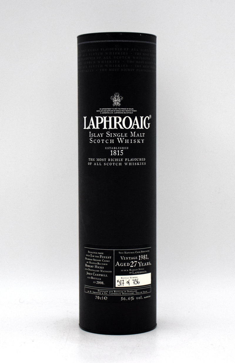 Laphroaig '1980 - 1981 Rare Edition' 27 Year Old Single Malt Scotch Whisky (1981 Release)