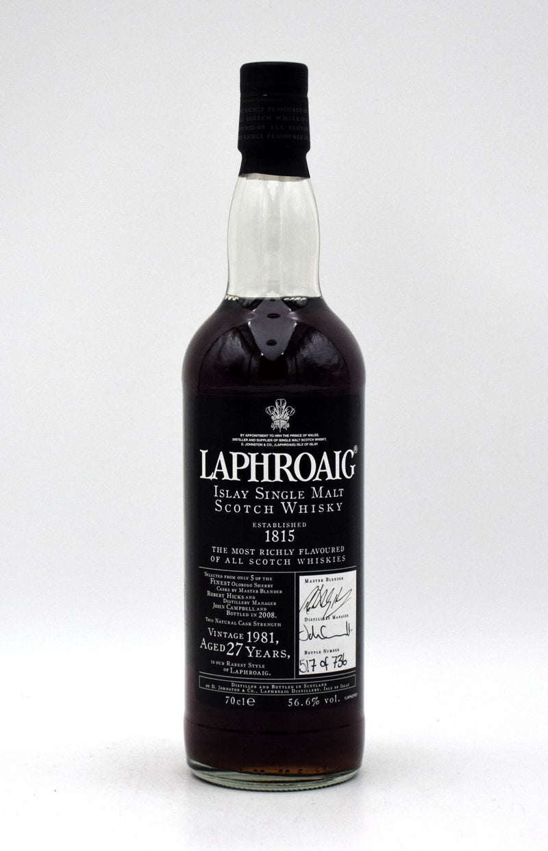 Laphroaig '1980 - 1981 Rare Edition' 27 Year Old Single Malt Scotch Whisky (1981 Release)