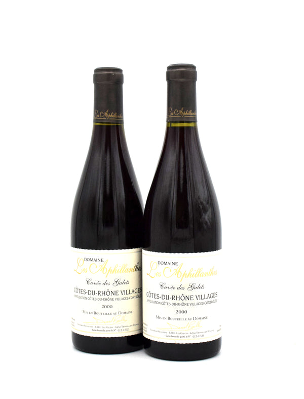 2000 Domaine Les Aphillanthes Cotes du Rhone Villages Plan de Dieu Les Galets
