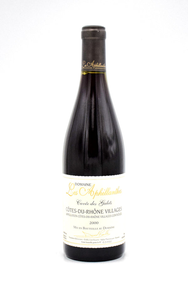 2000 Domaine Les Aphillanthes Cotes du Rhone Villages Plan de Dieu Les Galets