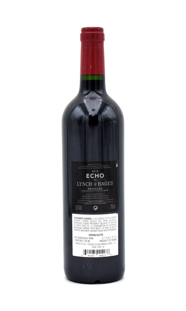 2010 Echo de Lynch Bages Chateau Haut-Bages Averous