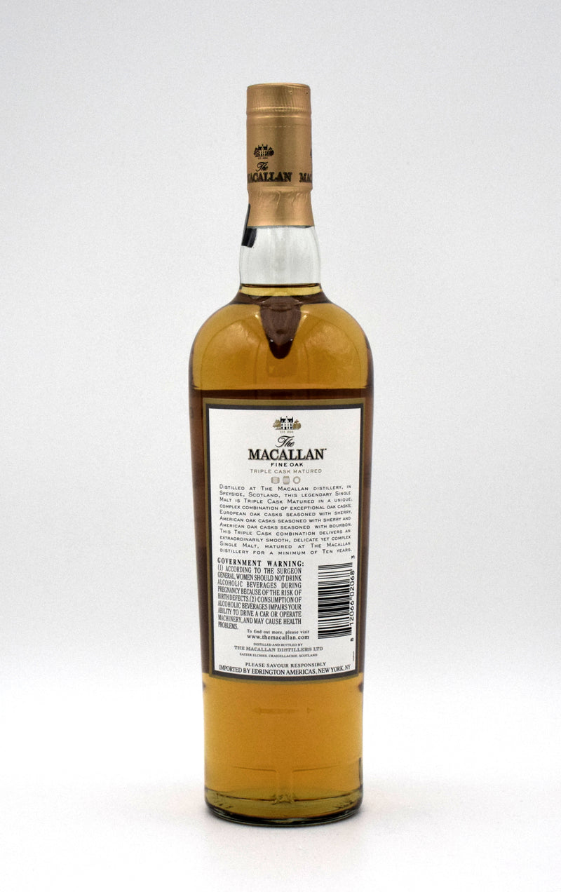 Macallan Fine Oak 10 Year Old Scotch Whisky (Older Edition)