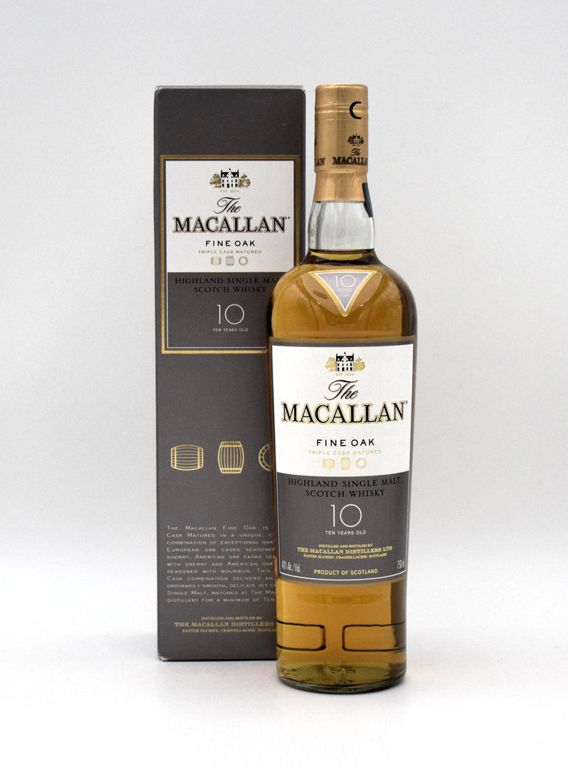 Macallan Fine Oak 10 Year Old Scotch Whisky (Older Edition)