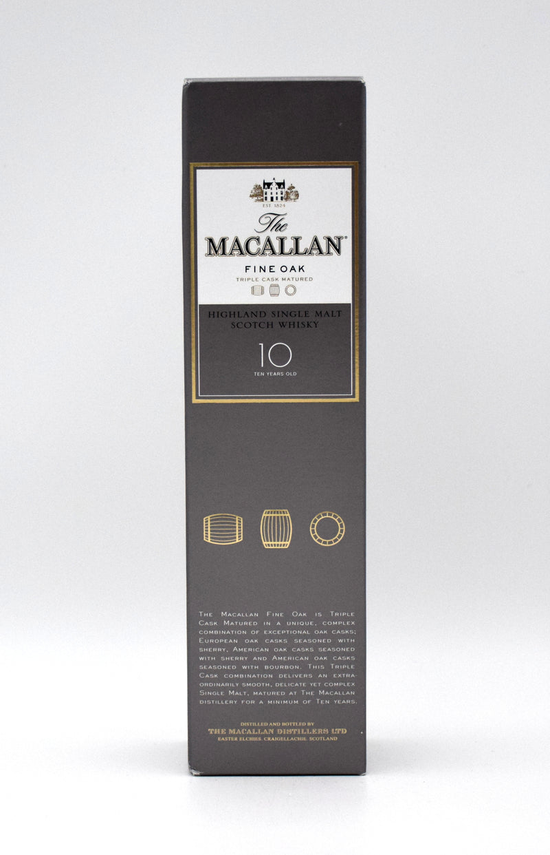 Macallan Fine Oak 10 Year Old Scotch Whisky (Older Edition)