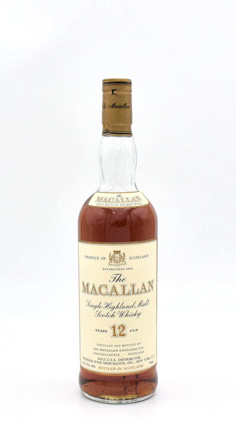 Macallan 12 Year Scotch Whisky (1990s Release)